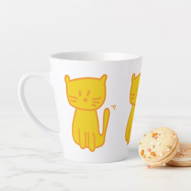 Golden Lucky Cat Doodle Milchtasse (Beispiel)