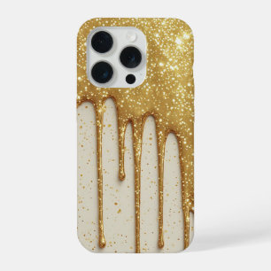 Golden Luxe Sparkle Drip ✨ Luxus Glitter Glamour iPhone 15 Pro Hülle