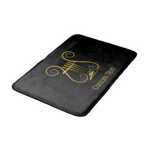 Golden Lyre Badematte