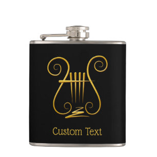 Golden Lyre Flachmann