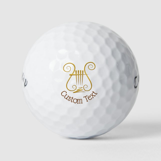 Golden Lyre Golfball (Vorderseite)
