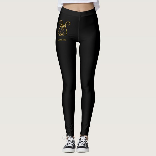 Golden Lyre Leggings (Vorderseite)