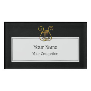 Golden Lyre Namenschild
