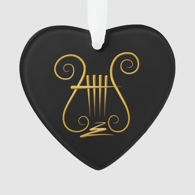 Golden Lyre Ornament (Vorderseite)