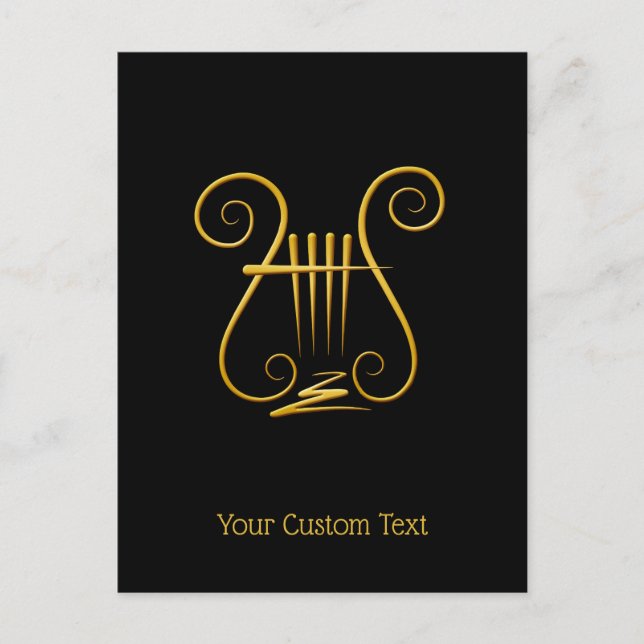Golden Lyre Postkarte (Vorderseite)