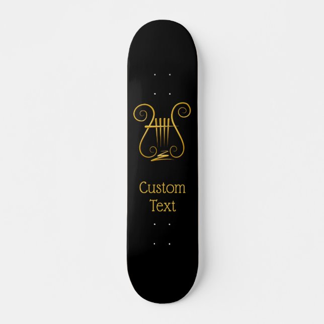 Golden Lyre Skateboard (Vorne)