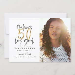 Golden machen 50 aussehen gute Foto Geburtstagsein