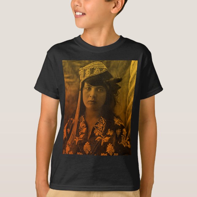 Golden Maghreb Jüdisches tunesisches Djerba Girl F T-Shirt (Vorderseite)
