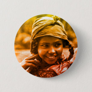 Golden Maghreb Tunesische Djerba Mädchen Button
