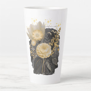 Golden Magical Floral Bouquet in Silver Frame Milchtasse