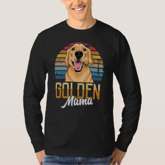 Golden Mama Niedlich Golden Retriever Hund Mama Ha T-Shirt