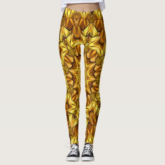 Golden Mandala Antique Abstract Design-63495 Leggings (Vorderseite)