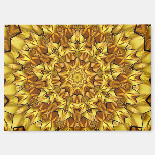 Golden Mandala Antique Abstract Design-63495 Magnet
