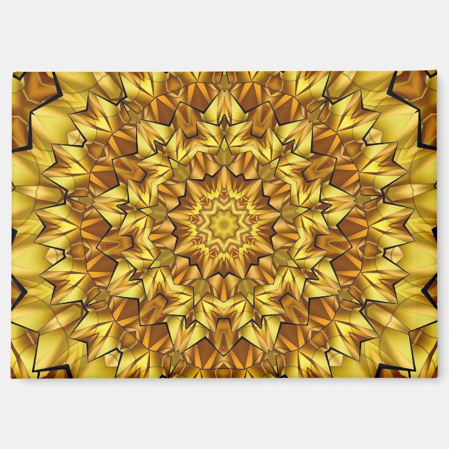 Golden Mandala Antique Abstract Design-63495 Magnet (Vorderseite)