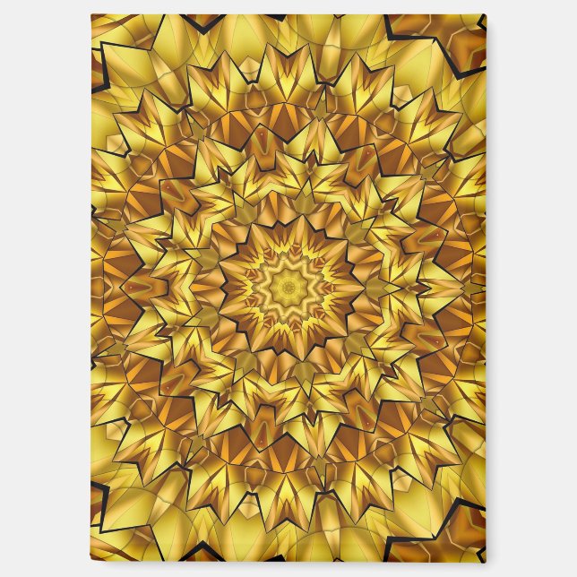 Golden Mandala Antique Abstract Design-63495 Magnet (Vorderseite)