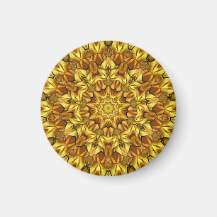 Golden Mandala Antique Abstract Design-63495 Magnet