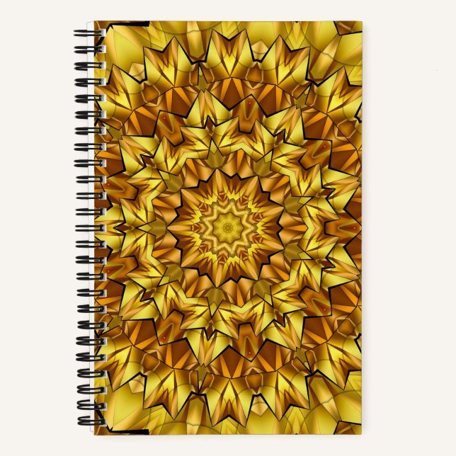 Golden Mandala Antique Abstract Design-63495 Notizbuch (Vorderseite)