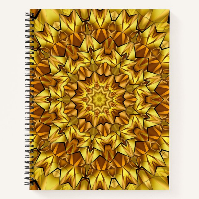 Golden Mandala Antique Abstract Design-63495 Notizbuch (Vorderseite)