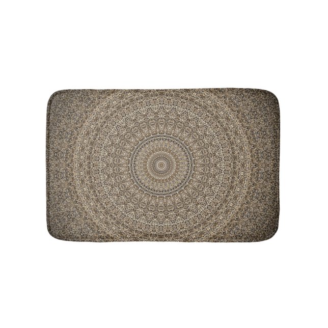 Golden Mandala Badematte (Vorderseite)