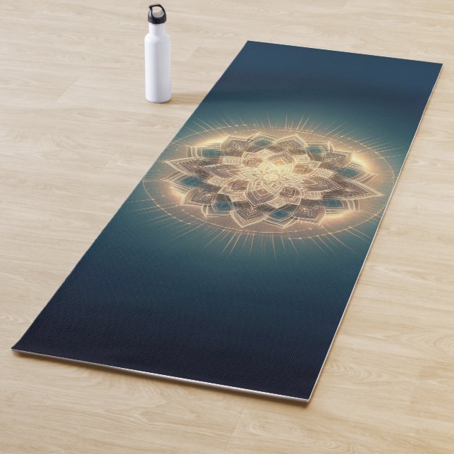 Golden Mandala Glow - Spiritual Symmetry Yogamatte (Beispiel)