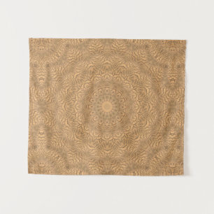 Golden mandala. "Goldener Sand". Wandteppich