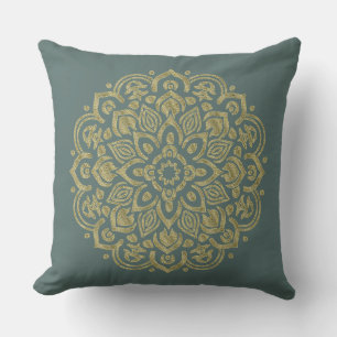 Golden Mandala - Pillow Kissen