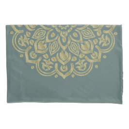 Golden Mandala - Pillowcase Kissenbezug