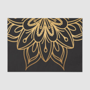 Golden Mandala Seidenpapier
