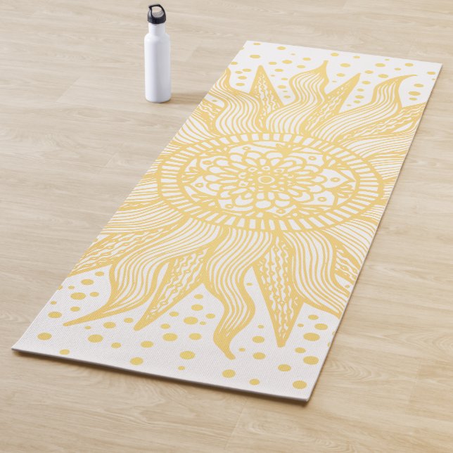 Golden Mandala Sun Salutation Yoga Mat Yogamatte (Beispiel)