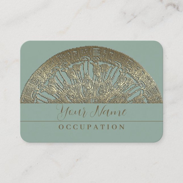 Golden Mandala - Visitenkarte (Vorderseite)