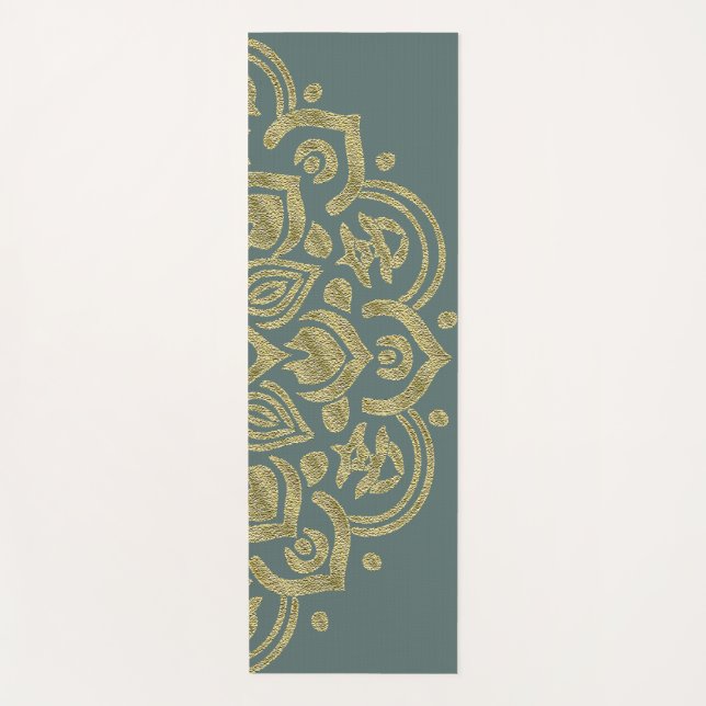 Golden Mandala - Yoga Mat Yogamatte (Vorderseite)