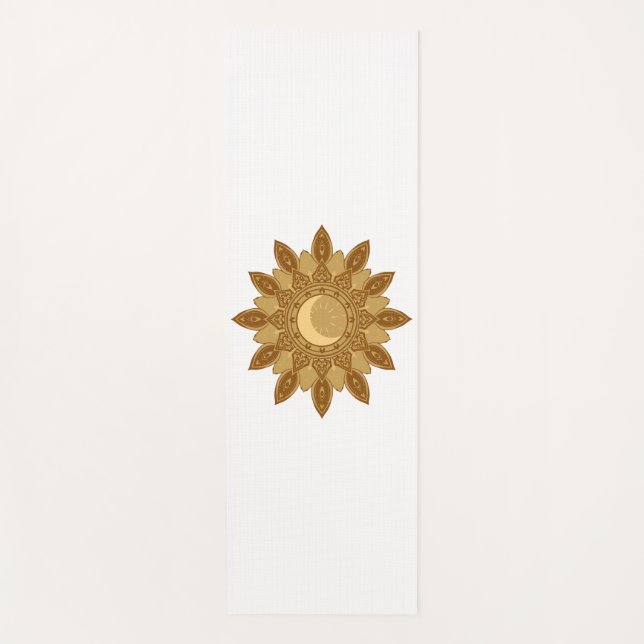 Golden Mandala Yoga Mat Yogamatte (Vorderseite)