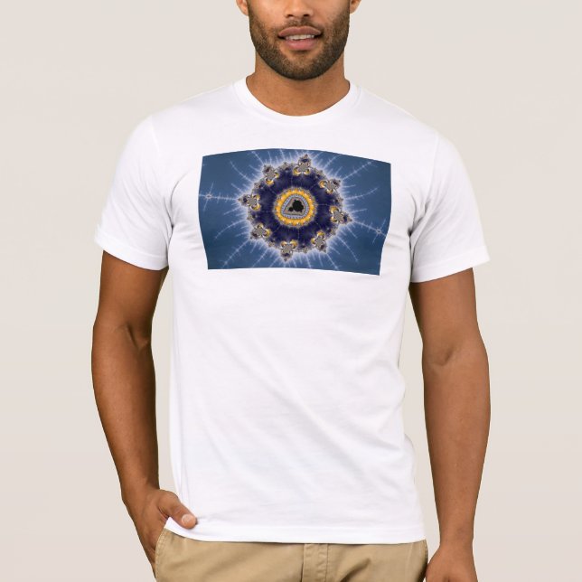 Golden Mandelbrot - Fraktal T - Shirt (Vorderseite)