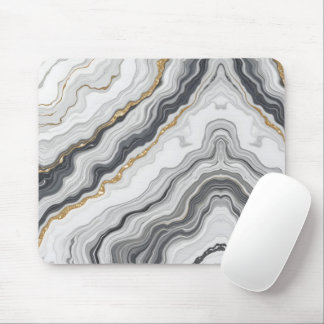 Golden Marble Fluid Mousepad