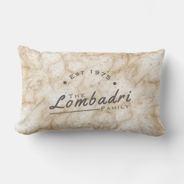 Golden Marble  Lendenkissen (Vorderseite)