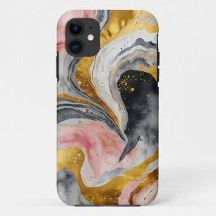 Golden Marble Whirls Case-Mate iPhone Hülle