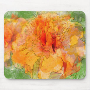 Golden Marigold Blume Mousepad