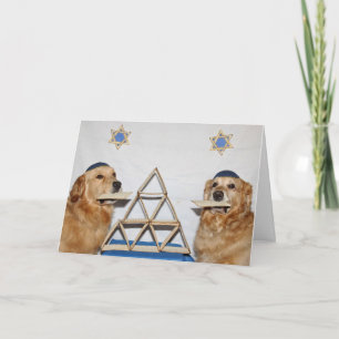 Golden Matzo Fun Pessach Karte