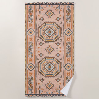 Golden Maze – Modern Moroccan Geometry Strandtuch