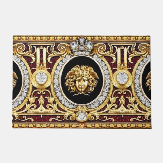 Golden Medusa Gems Fußmatte (Vorderseite)