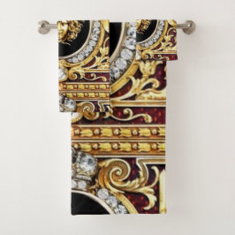 Golden Medusa Gems Geschenkhandtuch Set