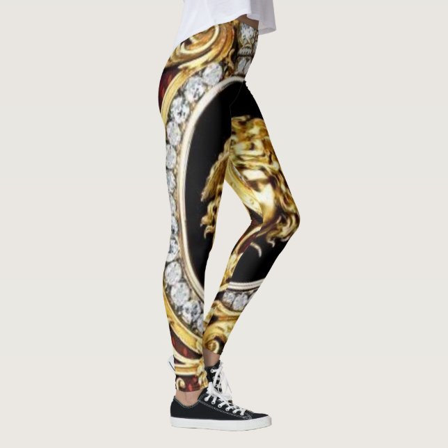 Golden Medusa Gems Leggings (Rechts)