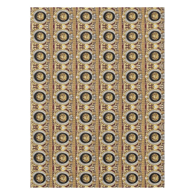 Golden Medusa Gems Tischdecke (Vorderseite)