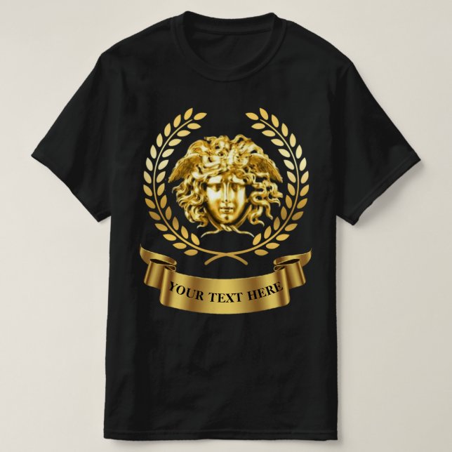 Golden Medusa Personalizable T - Shirt (Design vorne)
