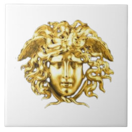 Golden Medusa Wall Tile Fliese