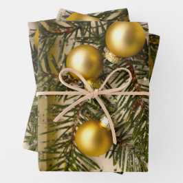 Golden Melody - Weihnachtsdekor Geschenkpapier Set