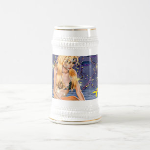Golden Mermaid Bierglas