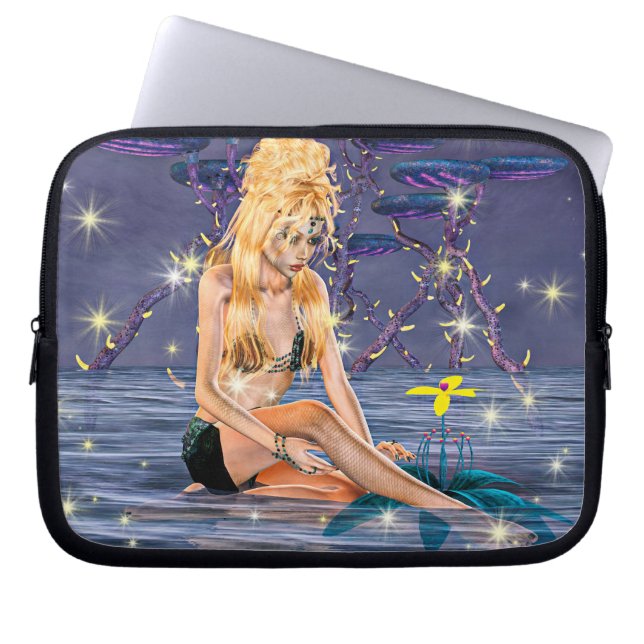 Golden Mermaid Laptopschutzhülle (Vorderseite)