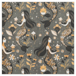 Golden Mermaids Stoff