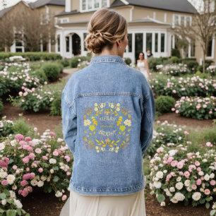 GOLDEN MERRY UND BRIGHT personalisiert Jeansjacke